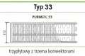 Grzejnik PURMO C 33 300x1200 boczny