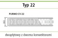 Grzejnik PURMO VM 22 900x400 dolny ŚRODKOWY