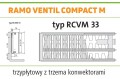 Grzejnik PURMO RAMO RCVM33 600x3000 CVM 33 DOLNY Środkowy