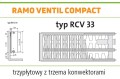 Grzejnik PURMO RAMO RCV33 500x1600 V 33 Lewy ANTRACYT