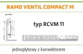 Grzejnik PURMO RAMO RCVM11 600x400 CVM 11 Środkowy GRAFIT