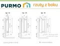 GRZEJNIK PURMO HIGIENICZNY H10 400x1600 C 10 Boczny