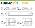 Grzejnik PURMO HV 500x1800 HIGIENICZNY DOLNY LEWY V 10