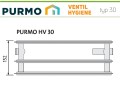 GRZEJNIK PURMO HIGIENICZNY HV30 300x900 V 30 Dolny