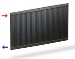 Grzejnik PURMO C 11 500x1000 boczny CZARNY RAL