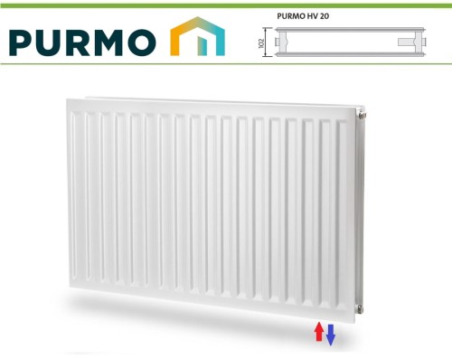 GRZEJNIK PURMO HIGIENICZNY HV20 600x700 V 20 Dolny