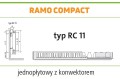Grzejnik PURMO RAMO RC11 500x1400 C 11 Boczny SZARY