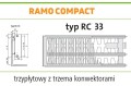 Grzejnik PURMO RAMO RC33 600x400 C 33 Boczny SZARY