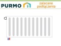 Grzejnik PURMO PLAN PŁASKI FCV22 400x600 V 22 DOLNY Lewy